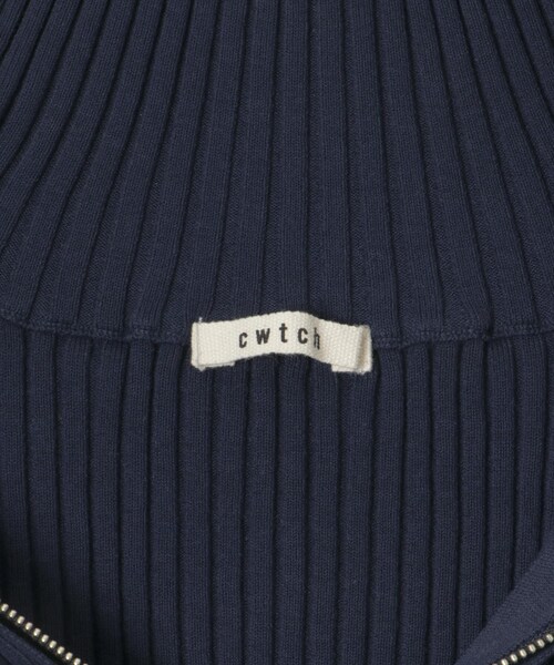 THE GOODLAND MARKET（ザグッドランドマーケット）の「cwtch　COTTON KNIT ZIPTOPS（カーディガン/ボレロ・レディース・IVORY/NAVY/ORANGE・FREE）」の19枚目の写真