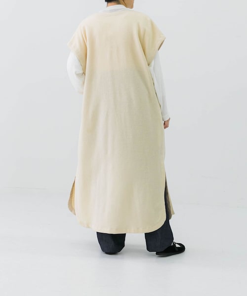 かぐれ ウールミルドロングワンピース チャコール