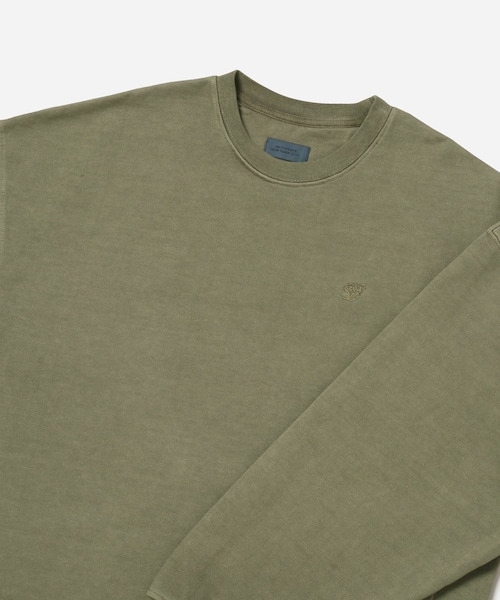 Saturdays NYC（サタデーズ ニューヨークシティ ）の「Ari Pigment Dyed Crew（スウェット・レディース・ブラック/オリーブ・L/M/S/XL/XS）」の19枚目の写真