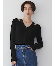 LAGUNAMOON | カットアウトケーブルニットプルオーバー(ニット/セーター)