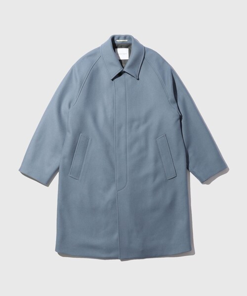 ADAM ET ROPE'(アダムエロペ)の「Bellandi メルトンバルマカーンコート(ステンカラーコート・メンズ・ブラック/グレー系/ブルー系・L/M)」の17枚目の写真