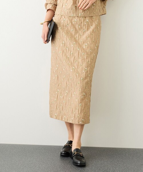 ROPE'(ロペ)の「ジャガードタイトスカート/セットアップ対応・イージーケア(スカート・レディース・ブラック/ベージュ・36/38)」の12枚目の写真