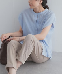 URBAN RESEARCH DOORS | 『一部WEB限定カラー』ショルダータックバンドカラーシャツ(シャツ/ブラウス)