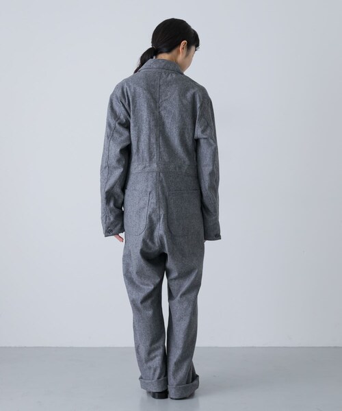 かぐれ(カグレ)の「MASTER&CO FLANNEL ALL IN ONE(つなぎ/オールインワン・レディース・GREY/DK GREY・S)」の4枚目の写真
