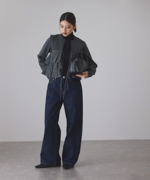 ADAM ET ROPE'（アダムエロペ）の「【サステナブル】ロゴスクエアボストンバッグ（ボストンバッグ・レディース・ブラック/ブラウン/シルバー・F）」の15枚目の写真