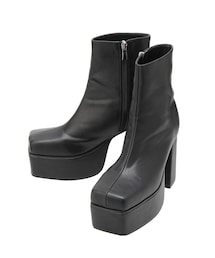 EVRIS | レザーライクチャンキーブーツ(ブーツ)