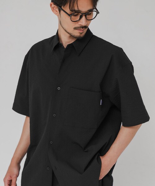 URBAN RESEARCH（アーバンリサーチ）の「『吸水速乾/UVカット』『別注』THOUSAND MILE×URBAN RESEARCH　WASHER CODE SHIRTS（シャツ/ブラウス・メンズ・BLACK/CHARCOAL/NAVY ST・S/M/L）」の11枚目の写真