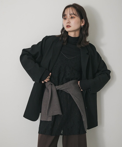 SENSE OF PLACE by URBAN RESEARCH(センスオブプレイスバイアーバンリサーチ)の「レースキャミチュニック(キャミソール・レディース・IVORY/GRAY/BLACK・One)」の2枚目の写真