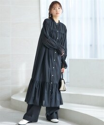 nissen | 大きいサイズ　シアーギャザーワンピース　miclat(ワンピース)