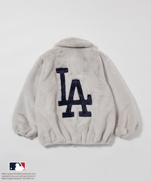 【MLB COLLECTION BY JUN】フェイクファーブルゾン