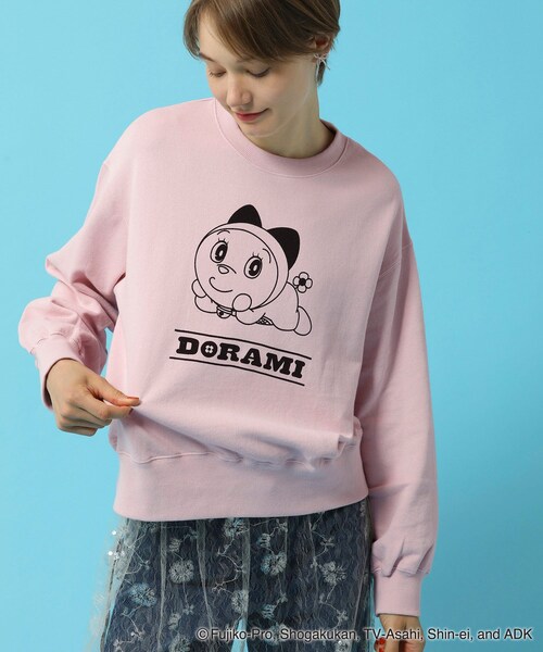 ROPE' PICNIC(ロペピクニック)の「【ドラえもんコレクション】裏毛スウェット(スウェット・レディース・ライトグレー/ピンク・38)」の8枚目の写真