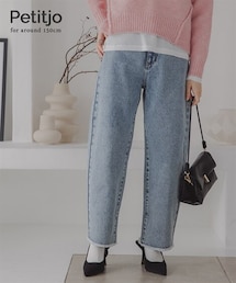 nissen | 小さいサイズ　カーブデニムパンツ（セットアップ対応・上下別売り）　低身長さん・小柄女性(パンツ)