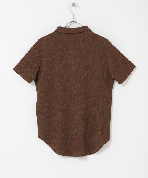 SENSE OF PLACE by URBAN RESEARCH(センスオブプレイスバイアーバンリサーチ)の「ハーフスリーブカットシャツ(シャツ/ブラウス・レディース・IVORY/BROWN/NAVY・One)」の21枚目の写真