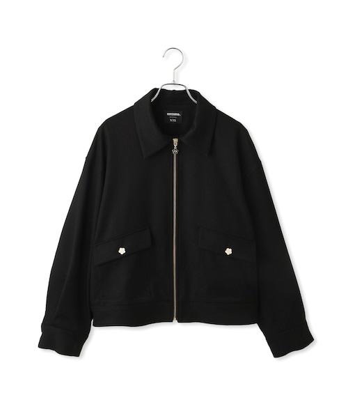 VIS(ビス)の「【MARY QUANT×VIS】ジップアップブルゾン(ブルゾン・レディース・ブラック/ブラック系・F)」の7枚目の写真