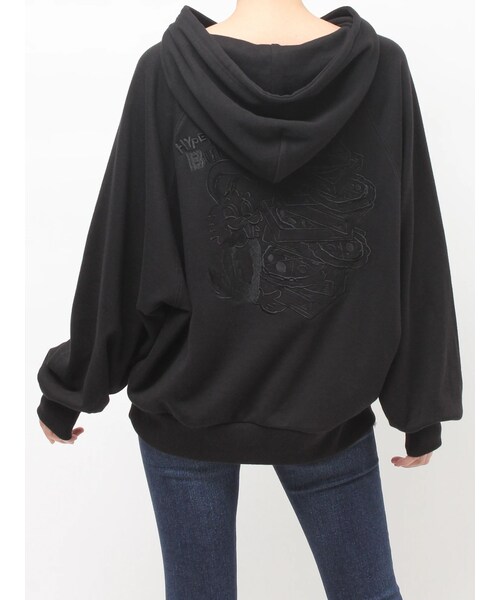 GYDA（ジェイダ）の「HYPERACTIVE BUNNYスウェットパーカー（パーカー・レディース・オフホワイト/グレー/ブラック/オレンジ/その他3/ミックス・F）」の13枚目の写真