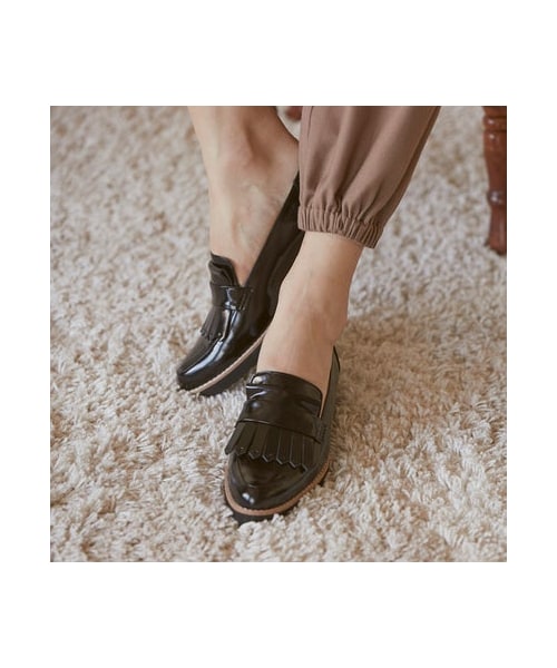 モード エ ジャコモ MODE ET JACOMO フリンジフラットローファー モード エ ジャコモ MODE ET JACOMO フリンジフラットローファー