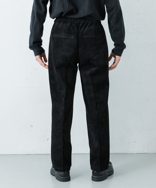 URBAN RESEARCH(アーバンリサーチ)の「semoh Suede Pants(その他パンツ・メンズ・BLACK・1/2)」の3枚目の写真