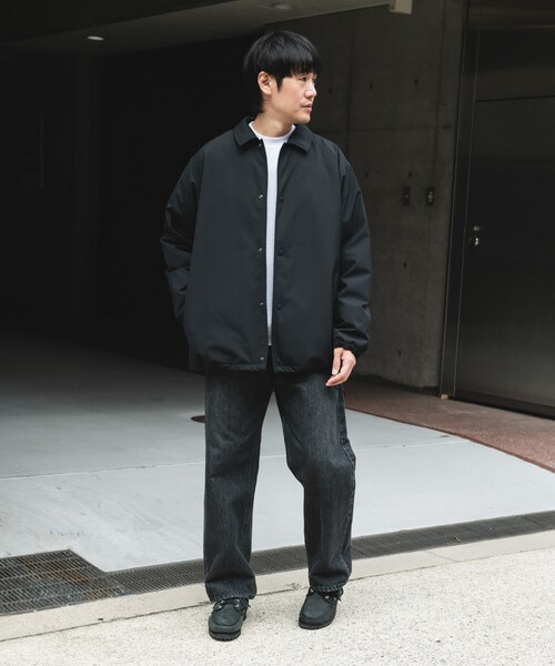 URBAN RESEARCH DOORS(アーバンリサーチドアーズ)の「『撥水/防風』ウールブレンドラミネート 中綿ブルゾン(ブルゾン・メンズ・BROWN/BLACK・M/L)」の9枚目の写真