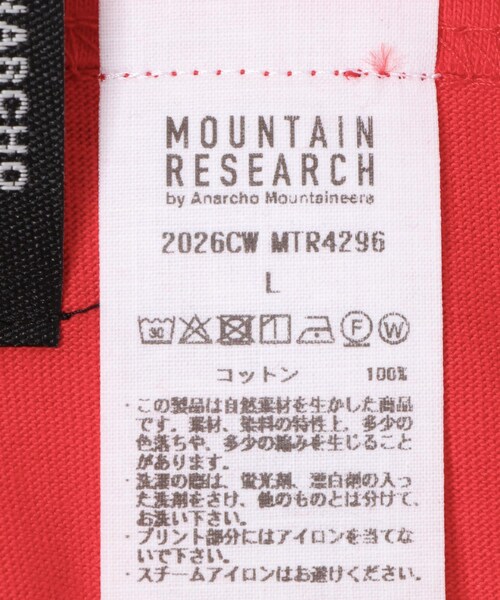 EKAL(エカル)の「mountain research Against(Tシャツ/カットソー・メンズ・Red/Black・M/L/XL/XXL)」の13枚目の写真