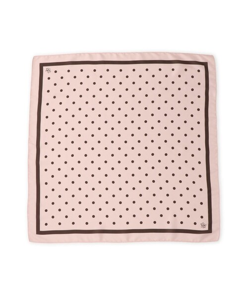 ROPE' PICNIC（ロペピクニック）の「ドット柄スカーフ（バンダナ/スカーフ・レディース・キナリ/ネイビー/ピンク・F）」の13枚目の写真