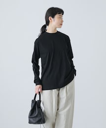 かぐれ | ハイツイストコットン長袖Tシャツ(Tシャツ/カットソー)