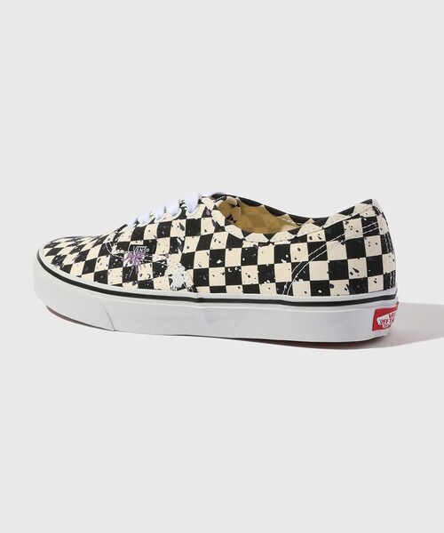 ADAM ET ROPE'(アダムエロペ)の「【VANS/バンズ】Authentic Checker SPLATTER(スニーカー・メンズ・ホワイト系・26.0/27.0/28.0)」の6枚目の写真