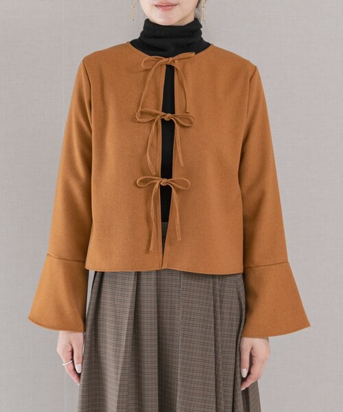 URBAN RESEARCH ROSSO（アーバンリサーチロッソ）の「リボンブラウス（シャツ/ブラウス・レディース・camel/black・FREE）」の12枚目の写真