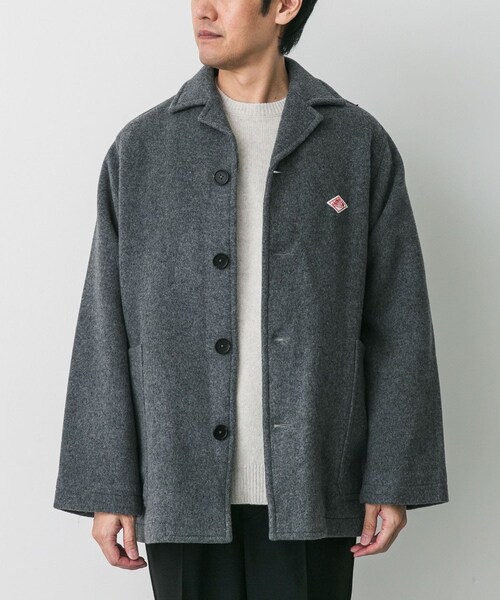 URBAN RESEARCH DOORS(アーバンリサーチドアーズ)の「DANTON WOOL MELTON JACKET(テーラードジャケット・メンズ・GREY/DK NAVY/DK OLIVE/BEIGE/ORANGE・38/40/42)」の6枚目の写真