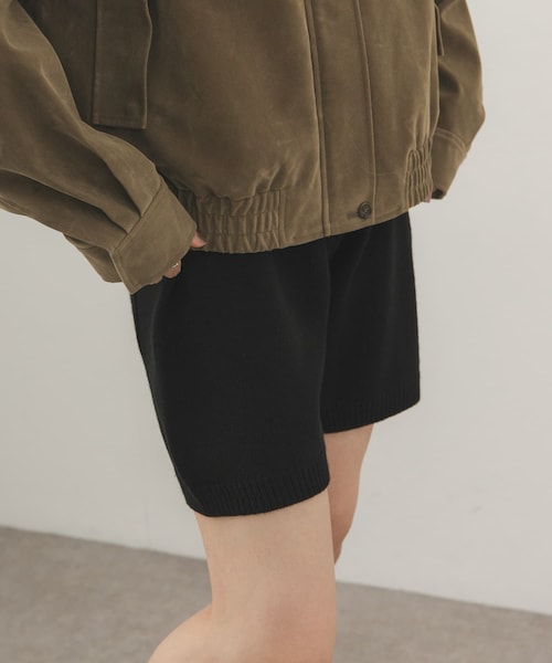 KBF(ケイビーエフ)の「ニットショートパンツ(その他パンツ・レディース・BLACK/CHARCOAL/BROWN・One)」の6枚目の写真