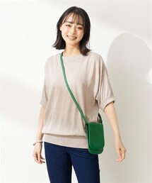 nissen | 大きいサイズ ひんやりサマーニットボートネックドルマンニット（UVカット・接触冷感・遮熱）(ニット/セーター)