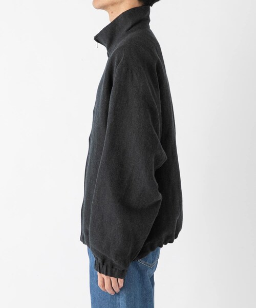 URBAN RESEARCH（アーバンリサーチ）の「new basic Wool/Linen Track Jacket（ブルゾン・メンズ・CHARCOAL/NAVY ST・M/L）」の6枚目の写真