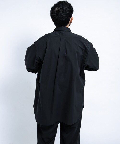 EKAL(エカル)の「SOLOTEXツイルレギュラーカラーシャツ(シャツ/ブラウス・メンズ・ネイビー/ブラック・M/L)」の18枚目の写真