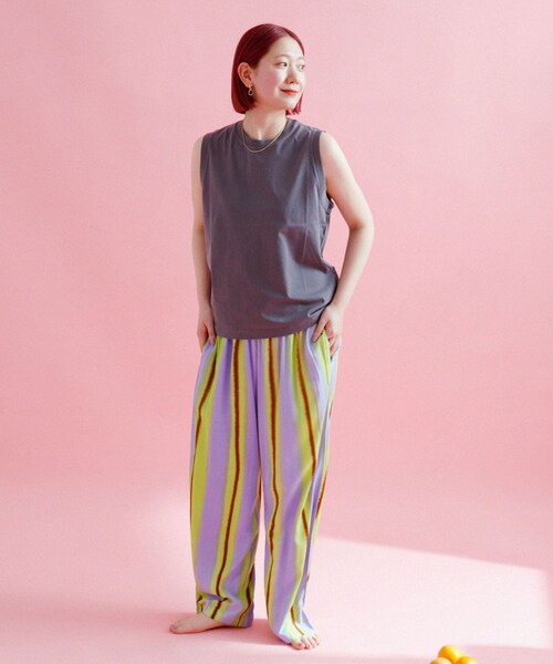 URBAN RESEARCH（アーバンリサーチ）の「『別注』ndx×URBS　EX Classic Nosleeve2（タンクトップ・レディース・VIOLET/C GREEN/CITRUS/ROCK DOVE/WHITE・S）」の11枚目の写真