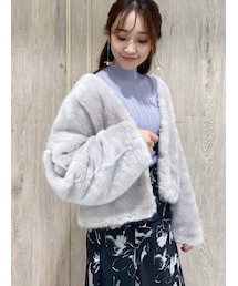 MERCURYDUO | エコファーコクーンコート(その他アウター)