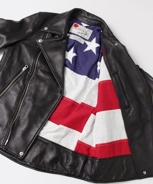 URBAN RESEARCH Sonny Label（アーバンリサーチサニーレーベル）の「SEVESKIG　別注GOAT SKIN S-RIDERS JACKET（ライダースジャケット・メンズ・BLACK・S/M）」の16枚目の写真