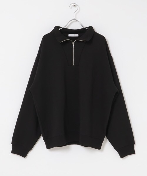 SENSE OF PLACE by URBAN RESEARCH（センスオブプレイスバイアーバンリサーチ）の「『一部WEB限定カラー』ハーフジップロングスリーブスウェット（スウェット・メンズ・BLACK/GRAY/NAVY/GREEN/L.BLUE・M/L）」の15枚目の写真