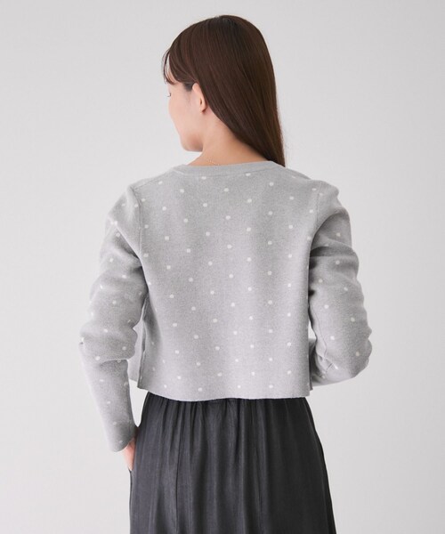 Jayro(ジャイロ)の「ドット柄カーディガン(カーディガン/ボレロ・レディース・ブラック系/グレー/ホワイト系・M)」の17枚目の写真