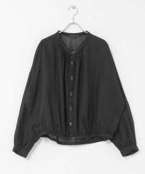 かぐれ(カグレ)の「Vlas Blomme シアーギャザーブラウス(シャツ/ブラウス・レディース・L BEIGE/BLACK・Free)」の4枚目の写真