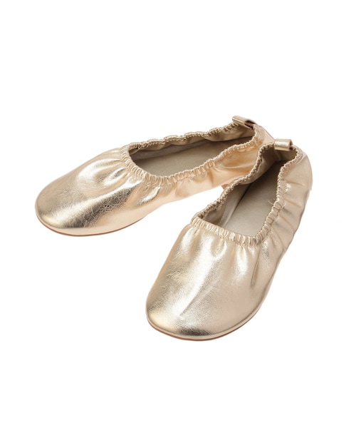 Ungrid（アングリッド）の「ギャザーフラットシューズ（その他シューズ・レディース・レッド/ゴールド・S/M/L）」の4枚目の写真