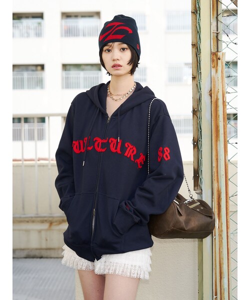 NEWERA×jouetie ZIPフーディ パーカー ネイビー - メルカリ