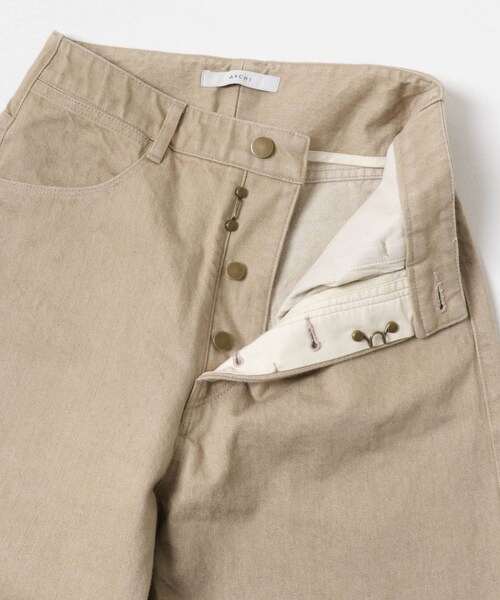 URBAN RESEARCH DOORS(アーバンリサーチドアーズ)の「ARCHI 14OZ DENIM WIDE PANTS(デニムパンツ・レディース・BEIGE/GRAY/BLACK・XS/S)」の12枚目の写真