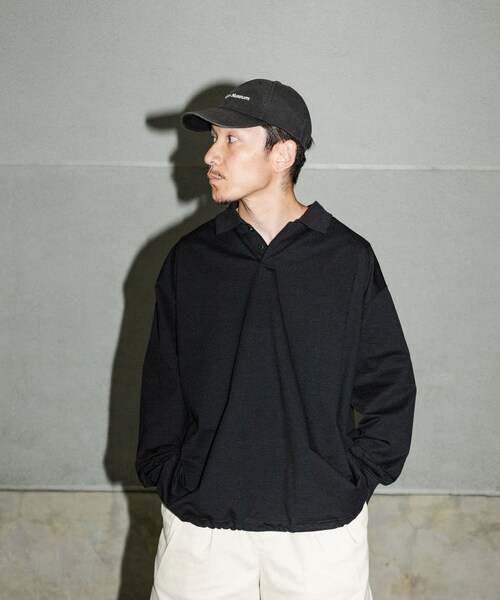 URBAN RESEARCH(アーバンリサーチ)の「Wide Dad SHADE TECH ポロシャツ ロングスリーブ(ポロシャツ・メンズ・D.NAVY・1/2)」の10枚目の写真