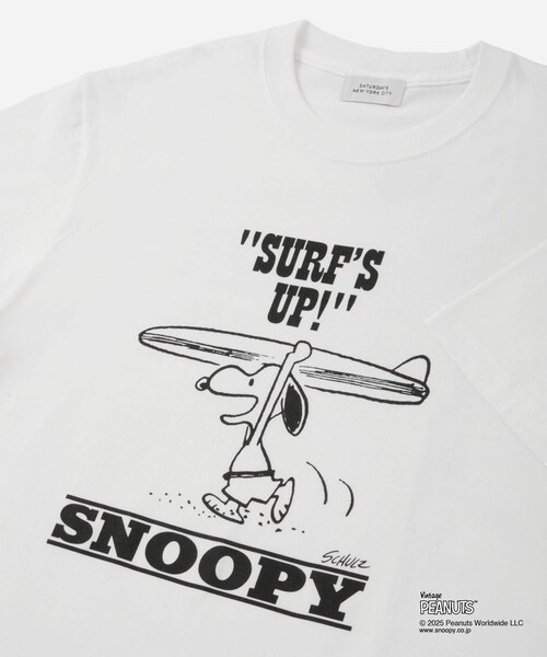 Saturdays NYC(サタデーズ ニューヨークシティ )の「SNYC x SNOOPY SURF T(Tシャツ/カットソー・レディース・ブラック/ホワイト・L/M/S/XL)」の13枚目の写真