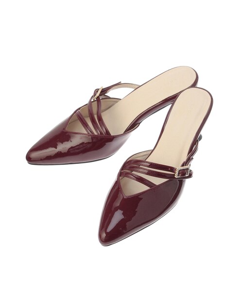 MERCURYDUO（マーキュリーデュオ）の「ポインテッドストラップミュール（パンプス・レディース・ブラック/ボルドー/ベージュ/ミックス・36/38）」の17枚目の写真