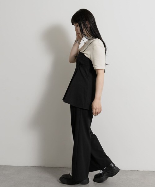 THE GOODLAND MARKET（ザグッドランドマーケット）の「&her　Tack Cami（Tシャツ/カットソー・レディース・WHITE/BLACK/GRAY・one）」の17枚目の写真