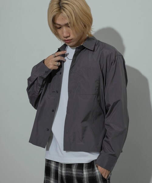 SENSE OF PLACE by URBAN RESEARCH(センスオブプレイスバイアーバンリサーチ)の「『ユニセックス』アソートボクシーシャツ(シャツ/ブラウス・メンズ・BRW STRIPE/CHARCOAL/BLUE/CHA STRIPE/BLU STRIPE・M/L)」の16枚目の写真