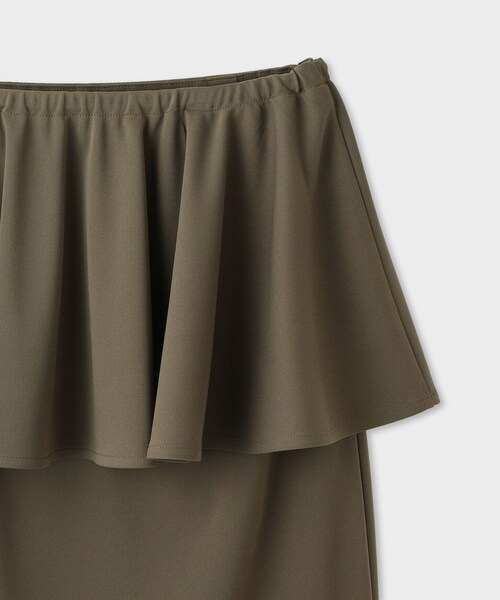 ROPE'（ロペ）の「【一部店舗限定】【REALM（レルム）】PEPLUM SKIRT｜フリルタイトスカート　26SS（スカート・レディース・カーキ・38）」の16枚目の写真