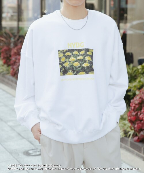 SENSE OF PLACE by URBAN RESEARCH（センスオブプレイスバイアーバンリサーチ）の「NYBG　クルーネックルーズスウェットB（スウェット・メンズ・BLUE/WHITE/BLACK・M/L）」の7枚目の写真