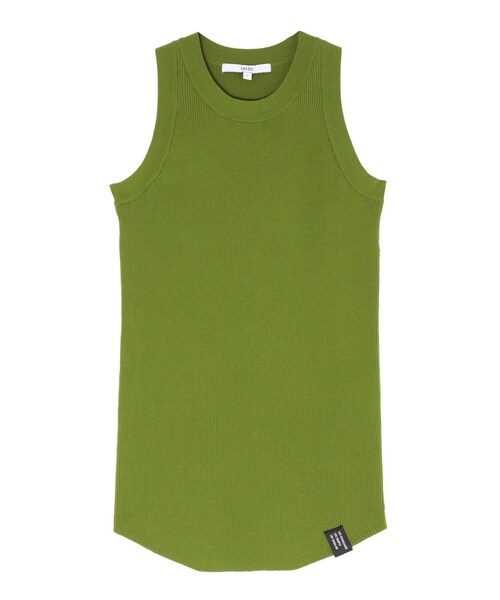 UN3D.（アンスリード）の「BASIC RIB KT TT（タンクトップ・レディース・ブラック/ホワイト/グレー/レッド/ライム/ブルー・F）」の10枚目の写真