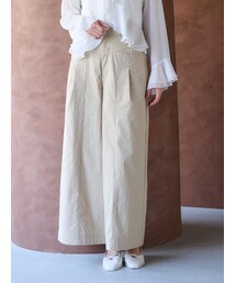 MERCURYDUO | チノハイウエストタックワイドパンツ(チノパンツ)